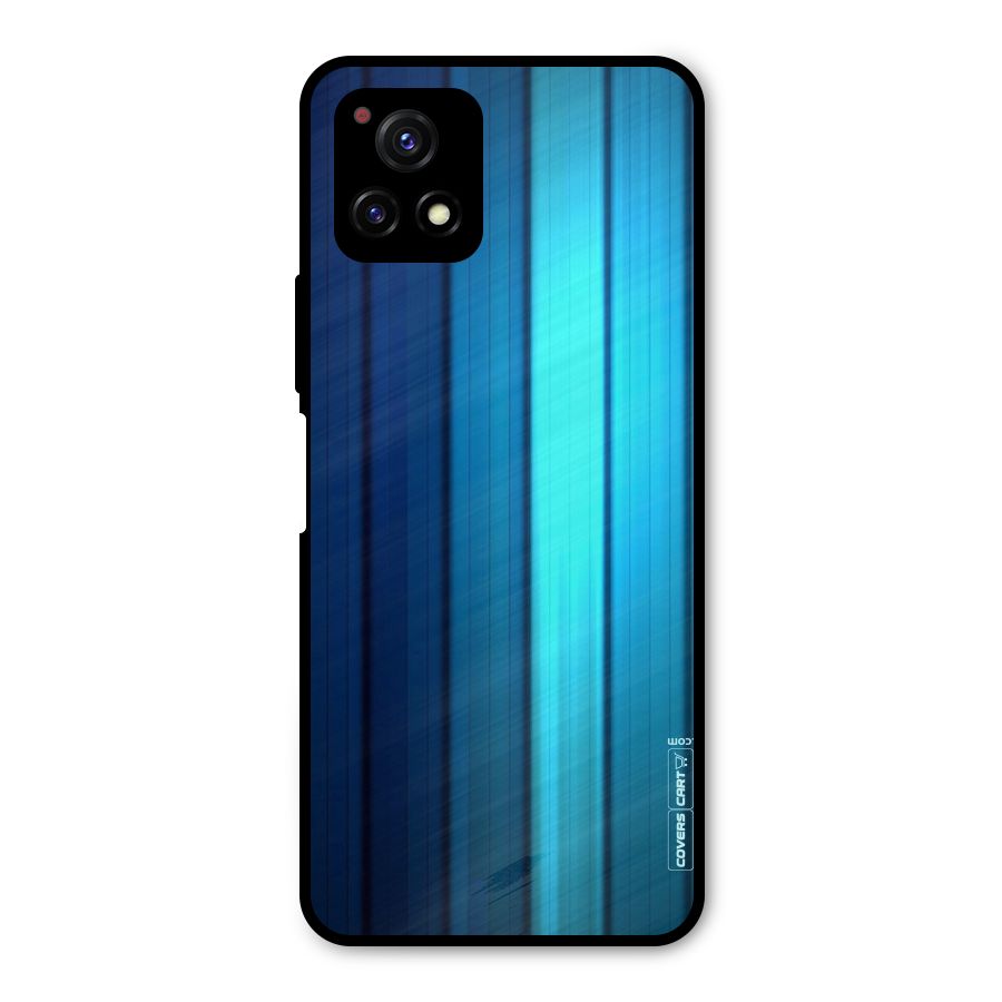 Blue Hues Metal Back Case for Vivo Y72 5G