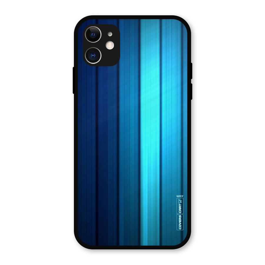 Blue Hues Metal Back Case for iPhone 11