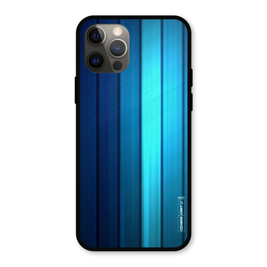 Blue Hues Metal Back Case for iPhone 12 Pro