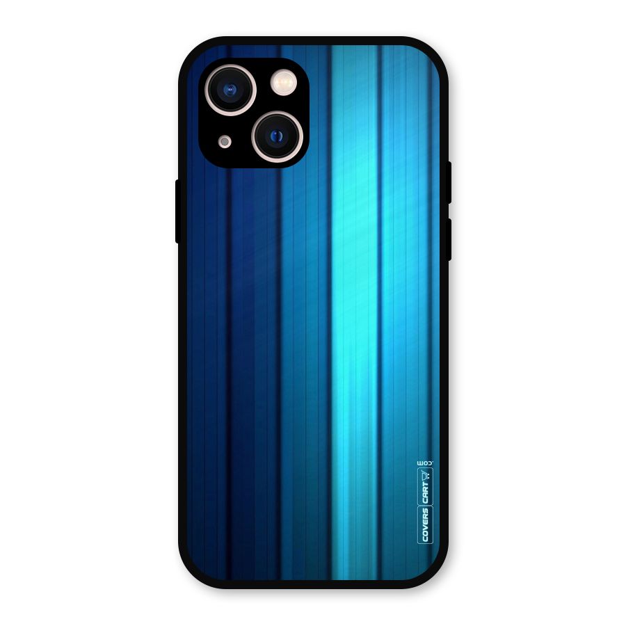 Blue Hues Metal Back Case for iPhone 13