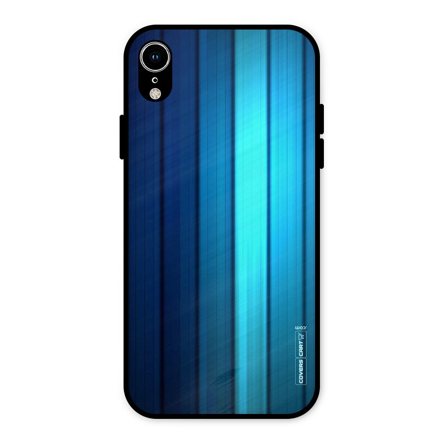 Blue Hues Metal Back Case for iPhone XR