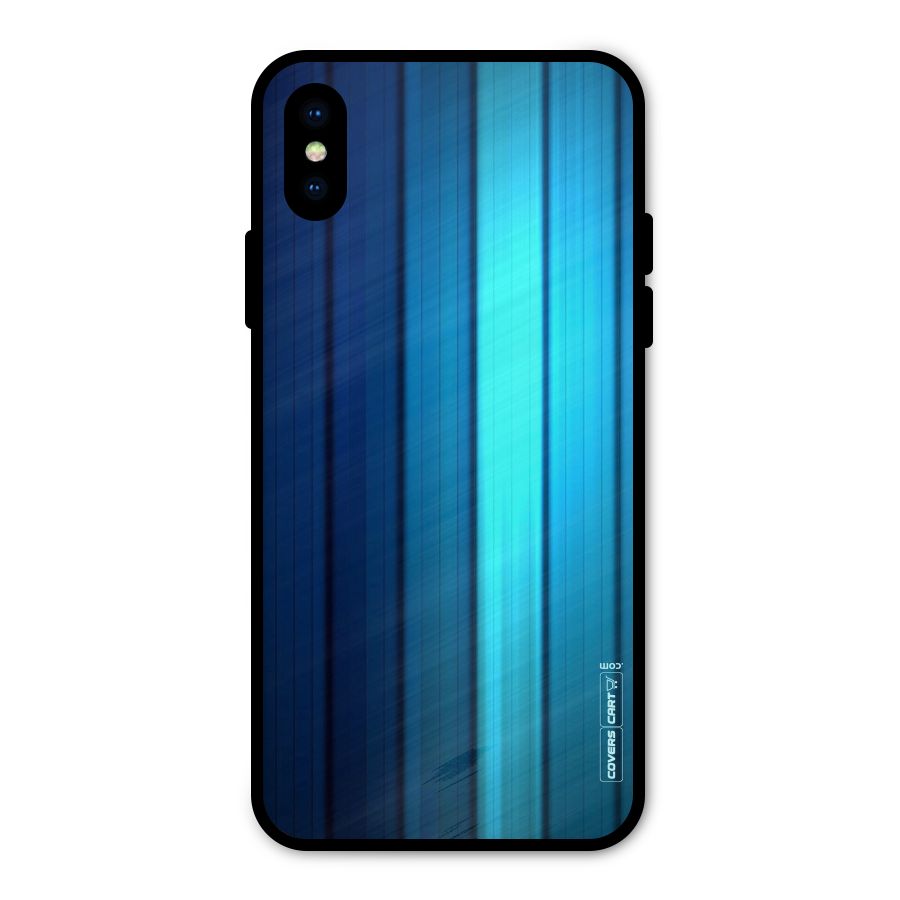 Blue Hues Metal Back Case for iPhone XS