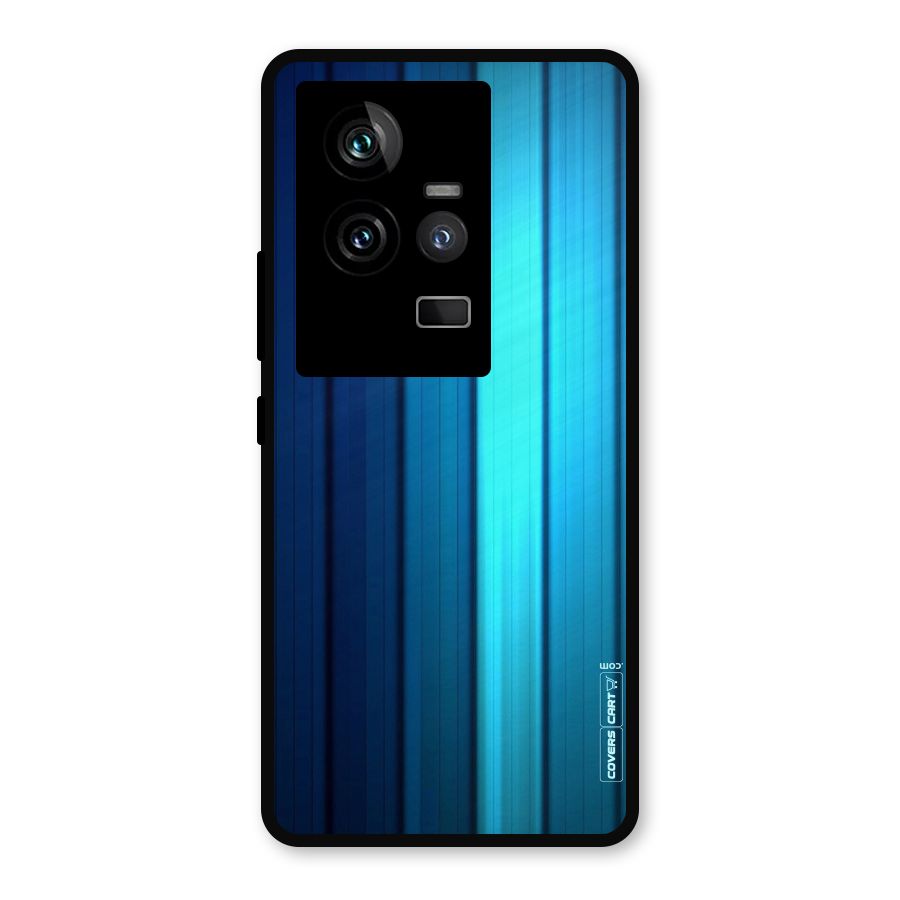 Blue Hues Metal Back Case for iQOO 11 5G