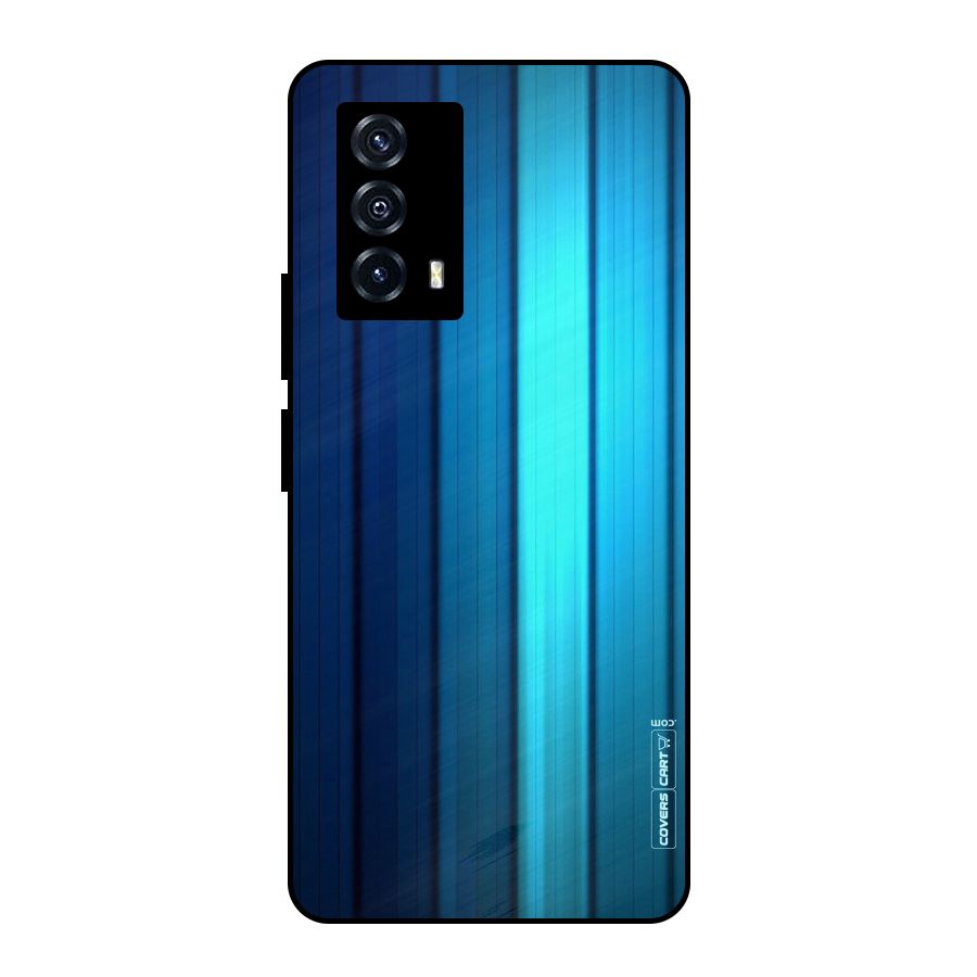Blue Hues Metal Back Case for iQOO Z5