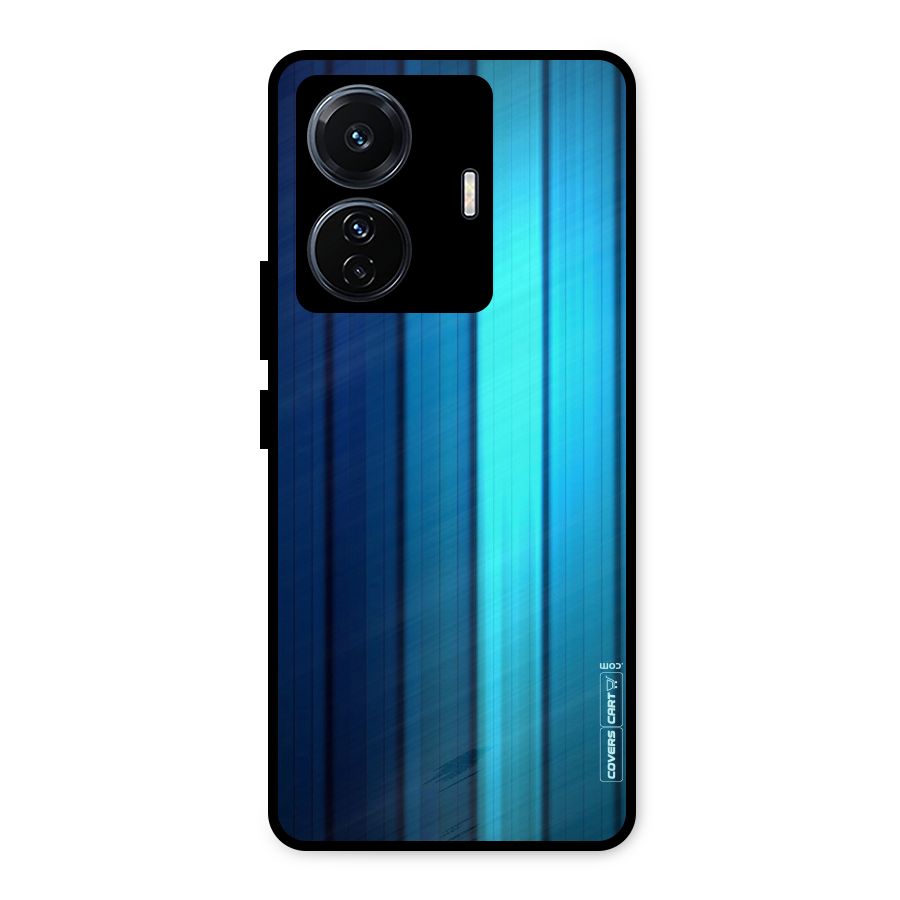 Blue Hues Metal Back Case for iQOO Z6