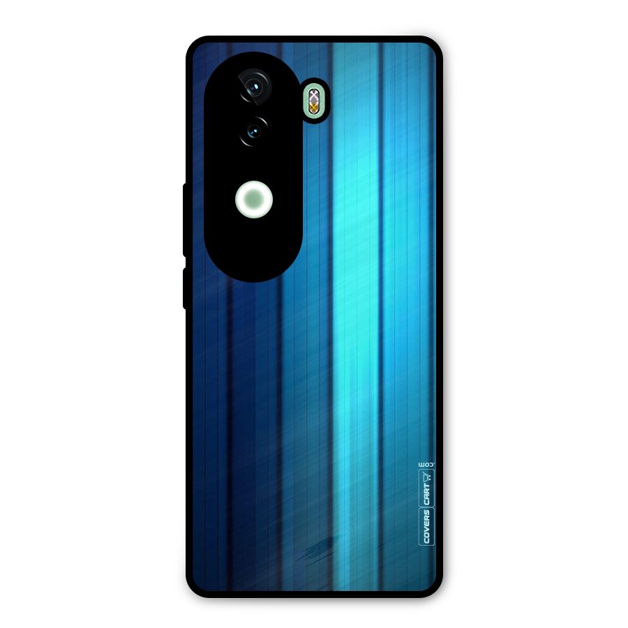 Blue Hues Metal Back Case for iQOO Z9s