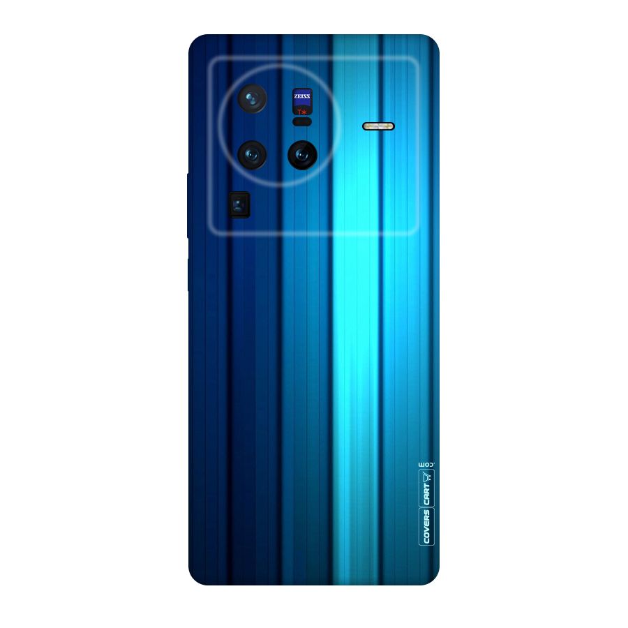 Blue Hues Original Polycarbonate Back Case for Vivo X80