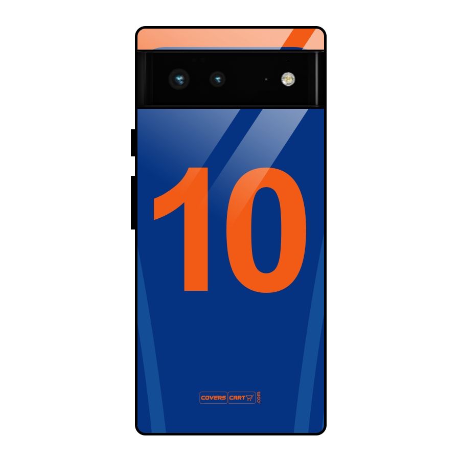 Blue Jersey Glass Back Case for Google Pixel 6