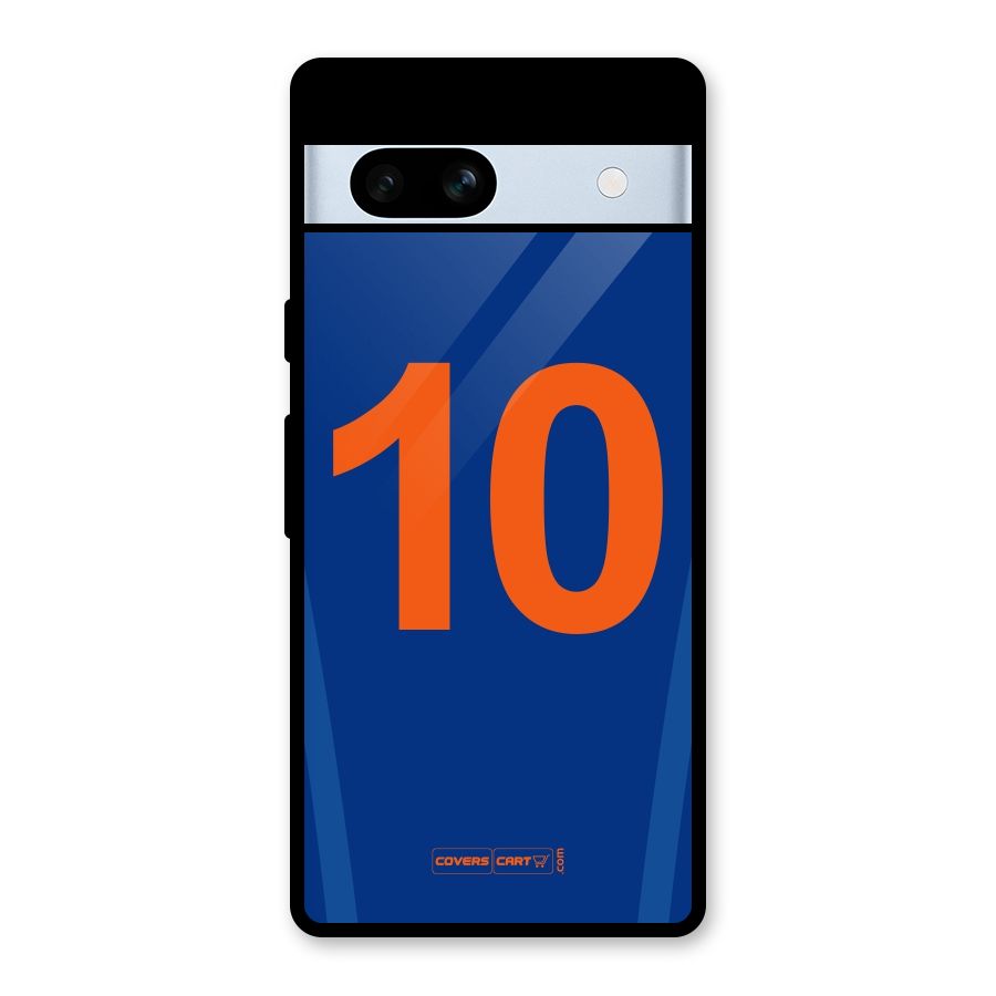Blue Jersey Glass Back Case for Google Pixel 7a