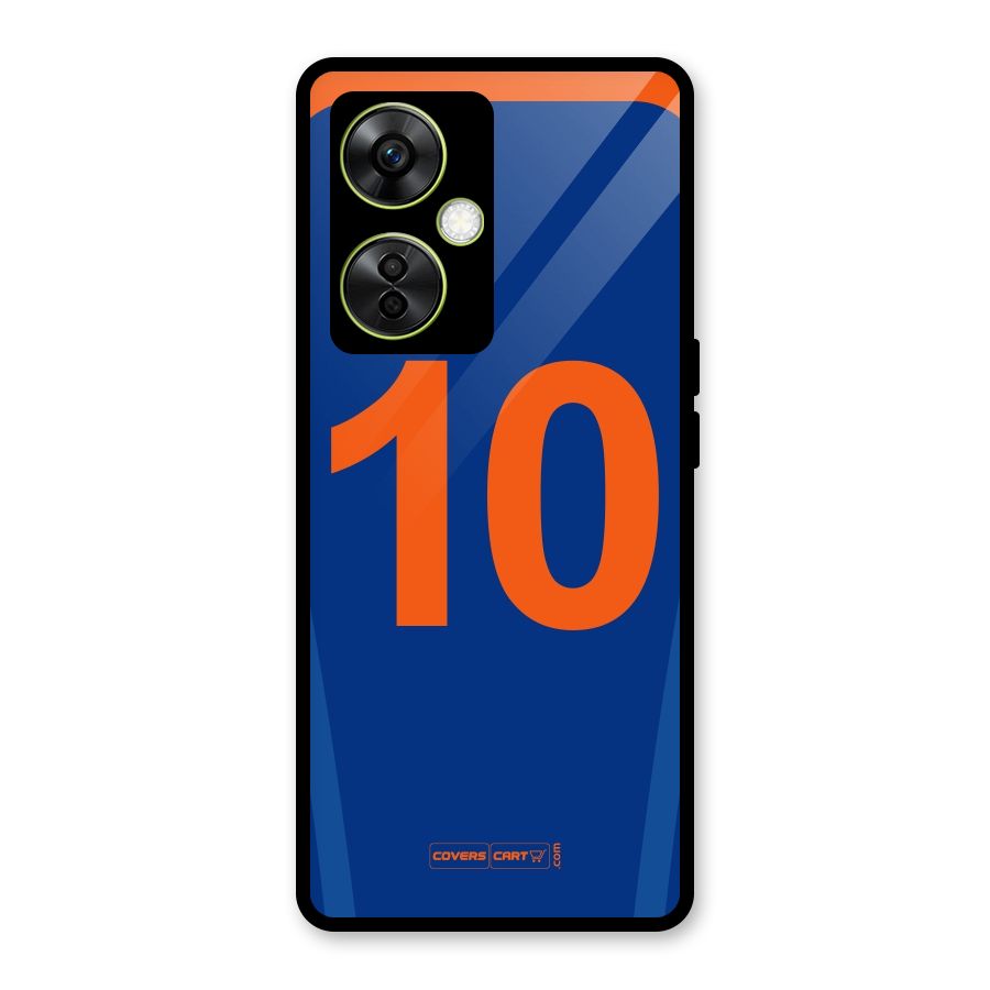 Blue Jersey Glass Back Case for OnePlus Nord CE 3 Lite