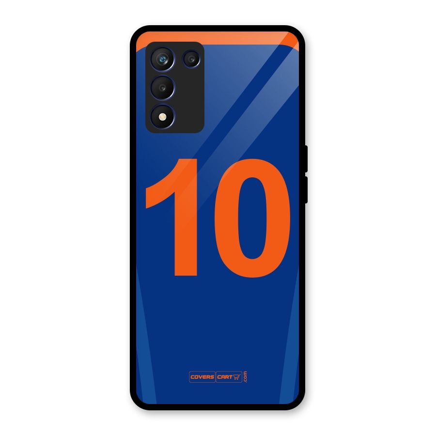 Blue Jersey Glass Back Case for Realme 9 5G Speed