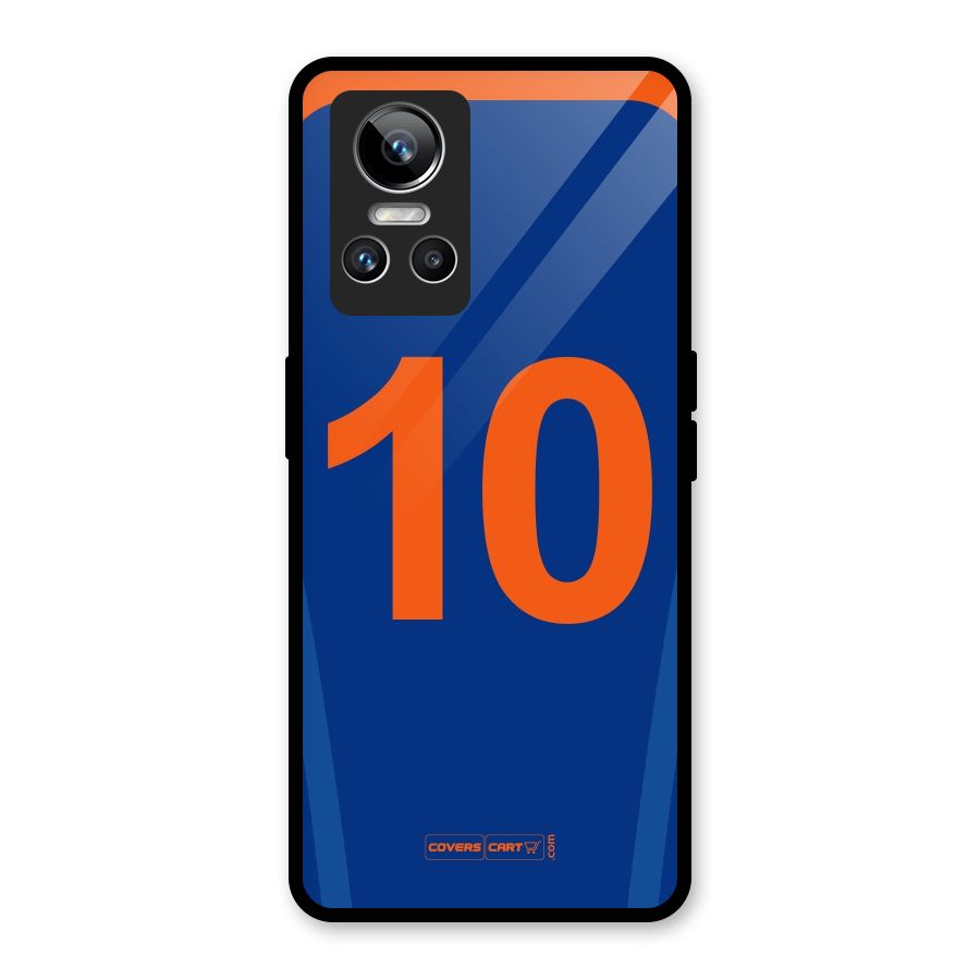 Blue Jersey Glass Back Case for Realme GT Neo 3