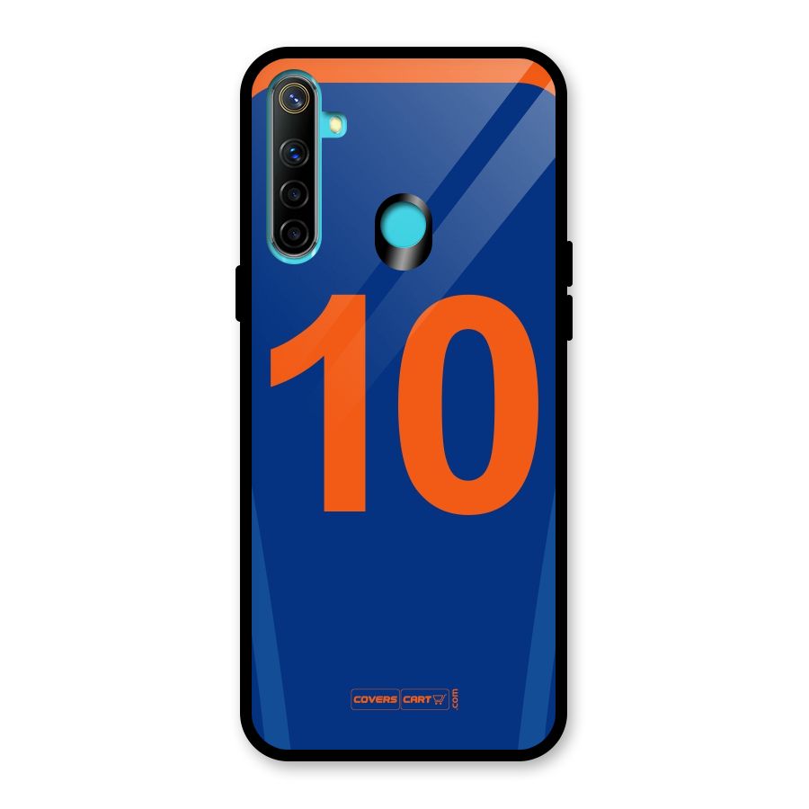 Blue Jersey Glass Back Case for Realme Narzo 10