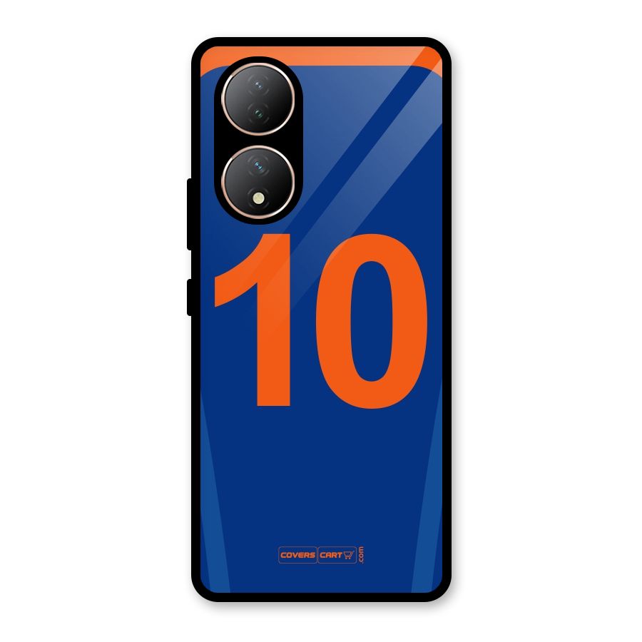 Blue Jersey Glass Back Case for Vivo T2