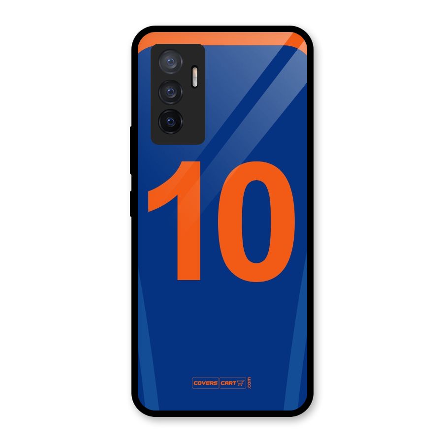 Blue Jersey Glass Back Case for Vivo V23e