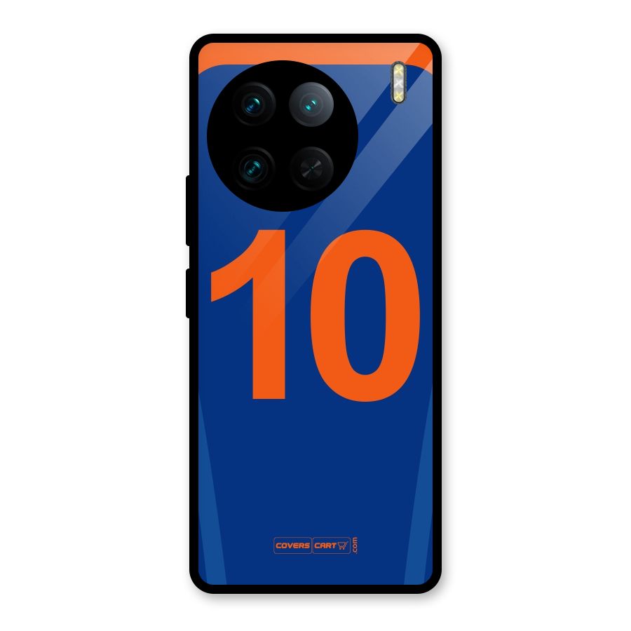 Blue Jersey Glass Back Case for Vivo X90 Pro