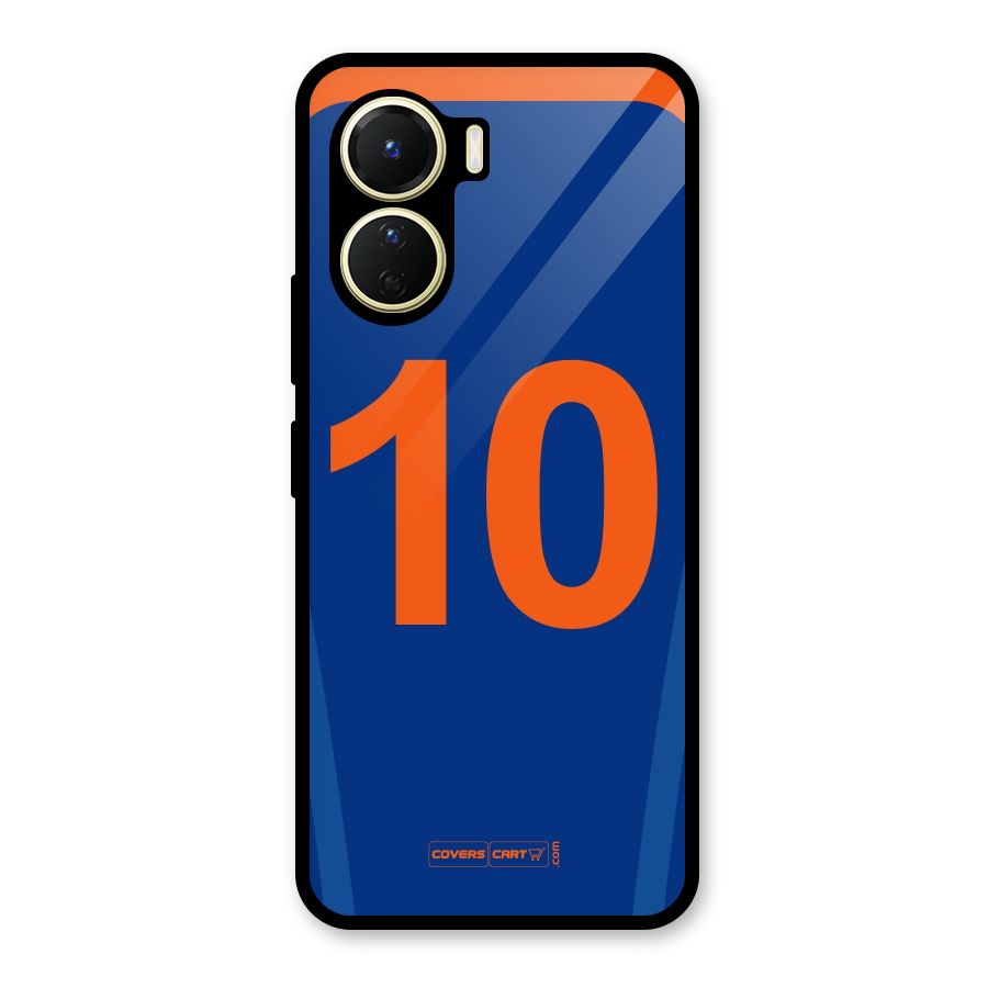 Blue Jersey Glass Back Case for Vivo Y16