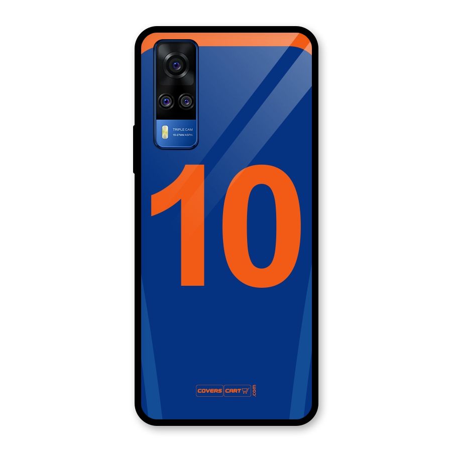 Blue Jersey Glass Back Case for Vivo Y31