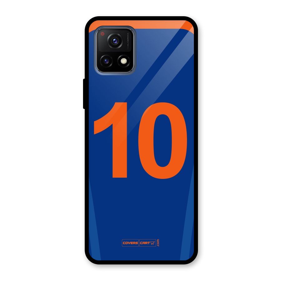 Blue Jersey Glass Back Case for Vivo Y72 5G