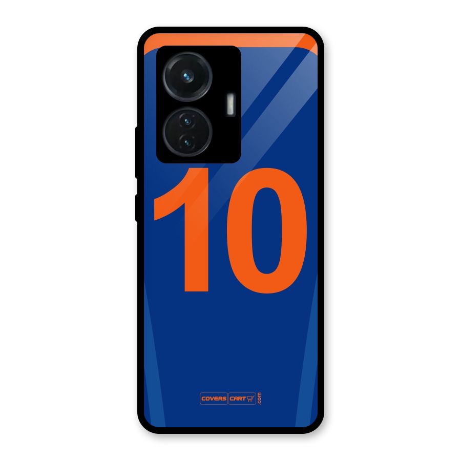 Blue Jersey Glass Back Case for iQOO Z6 44W