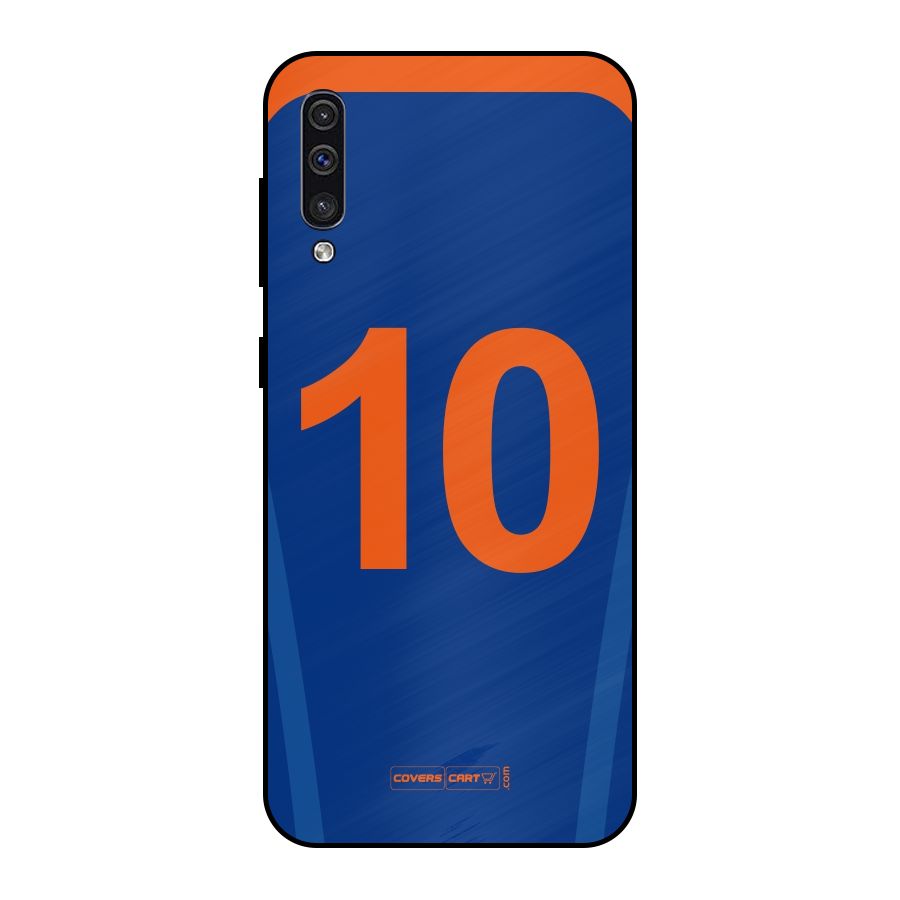 Blue Jersey Metal Back Case for Galaxy A30s