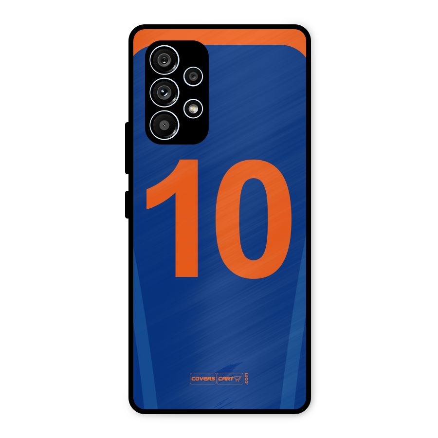 Blue Jersey Metal Back Case for Galaxy A53 5G