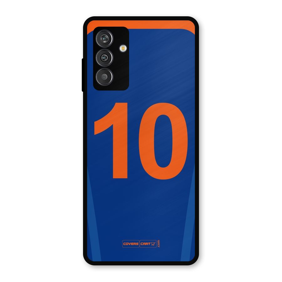 Blue Jersey Metal Back Case for Galaxy M14 5G