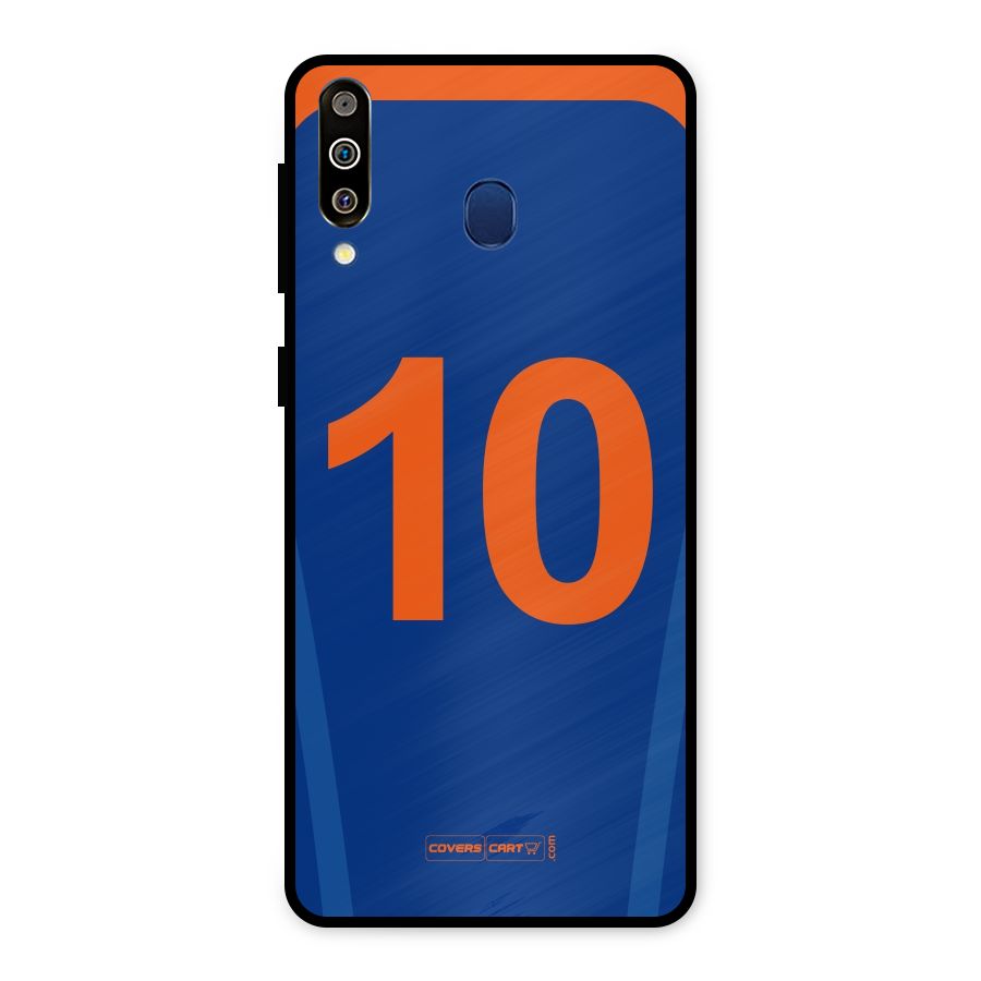 Blue Jersey Metal Back Case for Galaxy M30