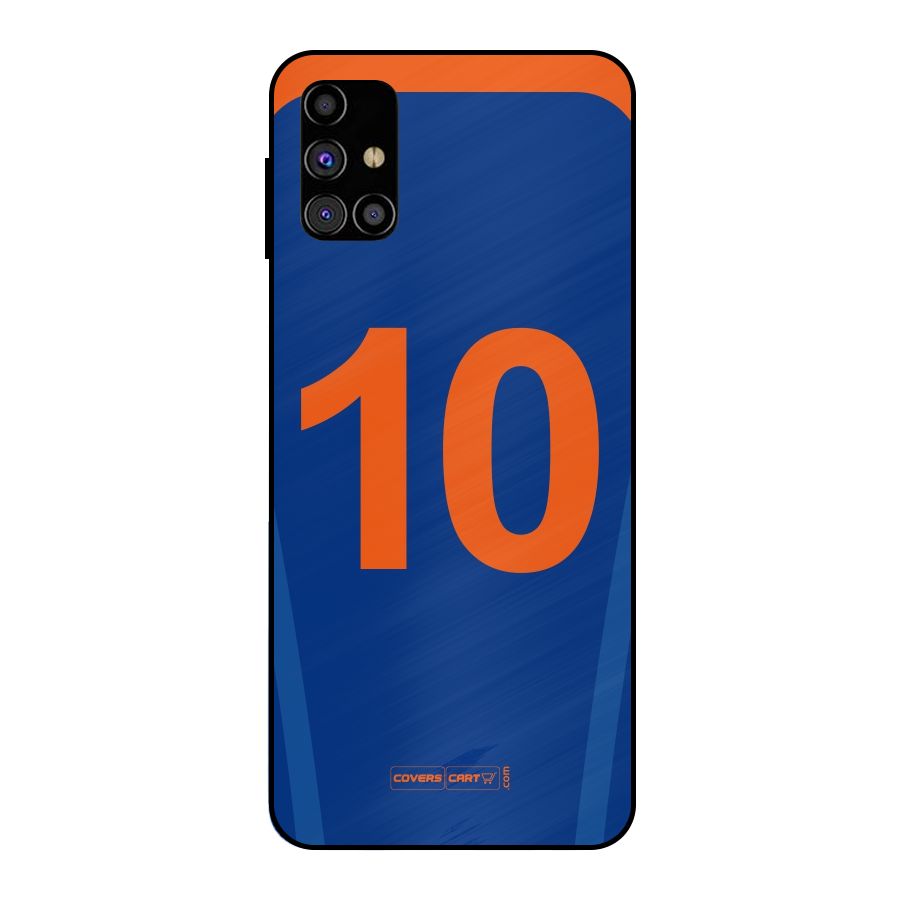 Blue Jersey Metal Back Case for Galaxy M31s