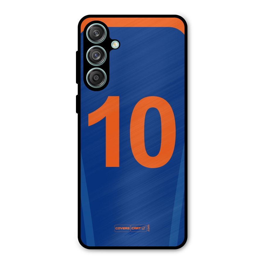 Blue Jersey Metal Back Case for Galaxy M55 5G