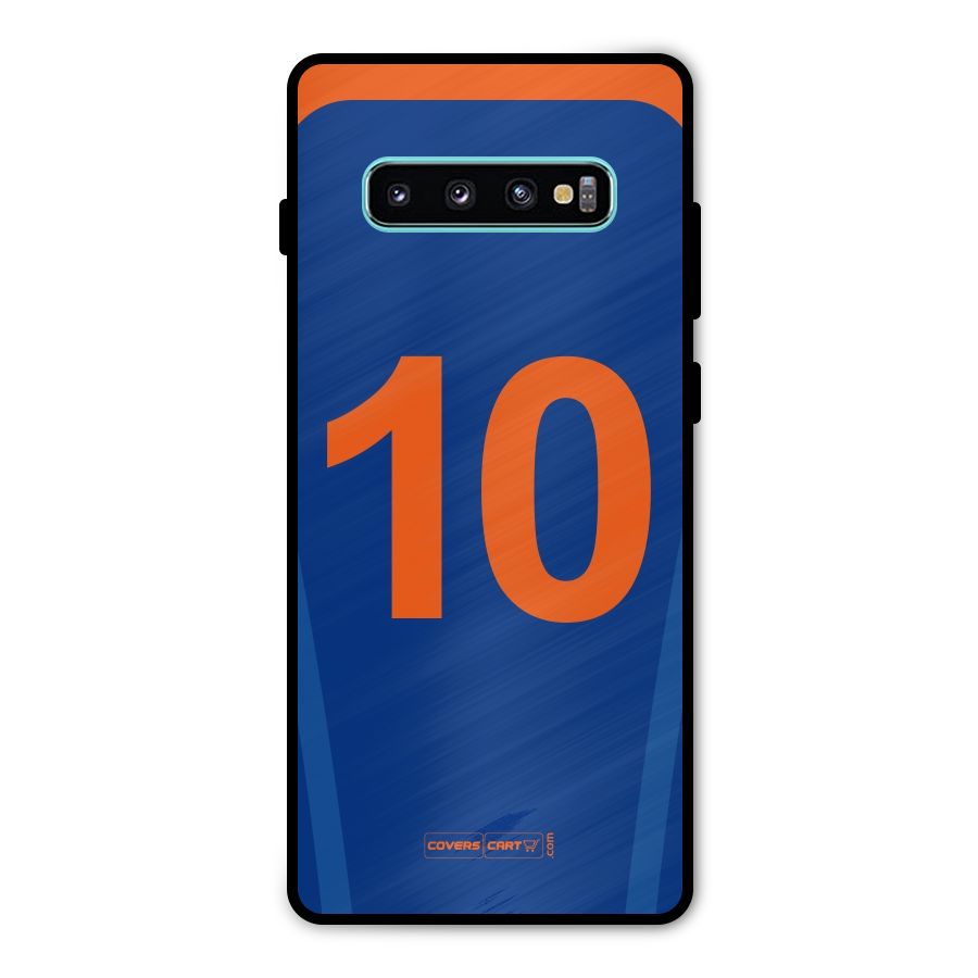 Blue Jersey Metal Back Case for Galaxy S10 Plus