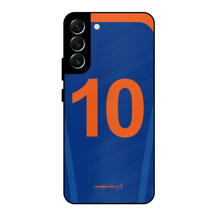 Blue Jersey Metal Back Case for Galaxy S22 Plus 5G