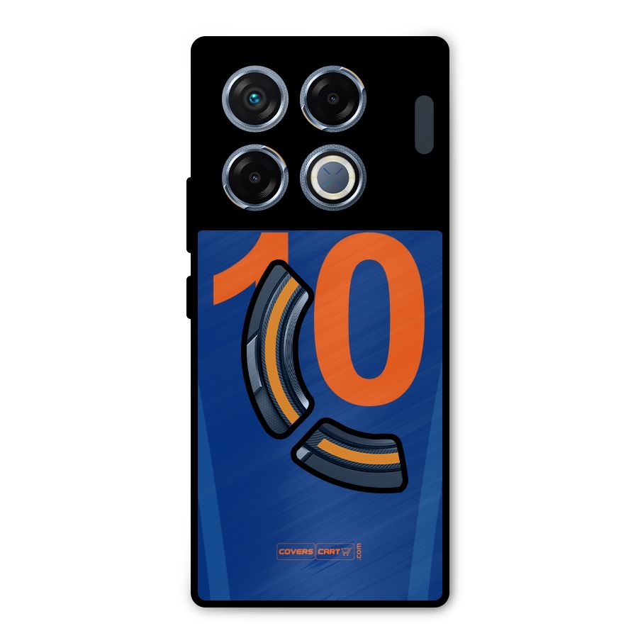 Blue Jersey Metal Back Case for Infinix GT 20 Pro