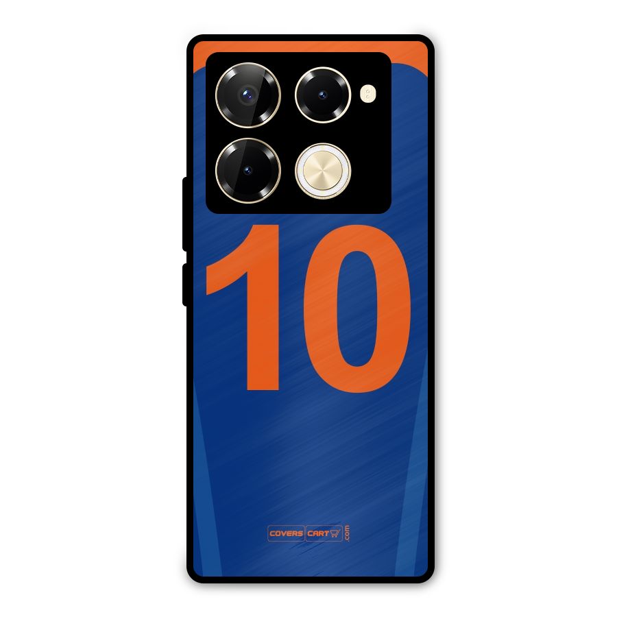 Blue Jersey Metal Back Case for Infinix Note 40 Pro