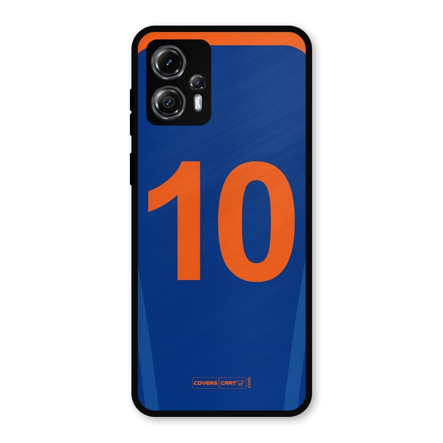 Blue Jersey Metal Back Case for Moto G13
