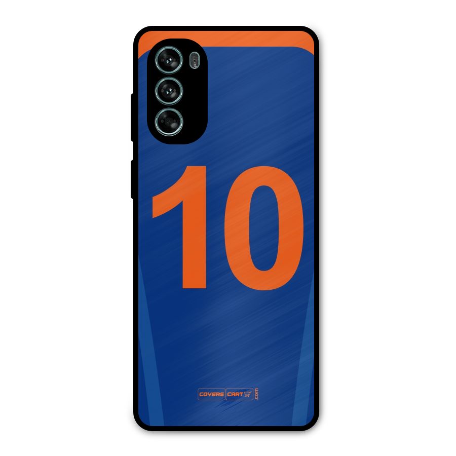Blue Jersey Metal Back Case for Moto G62