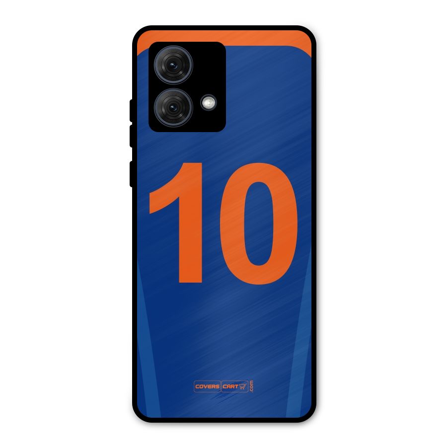 Blue Jersey Metal Back Case for Moto G84