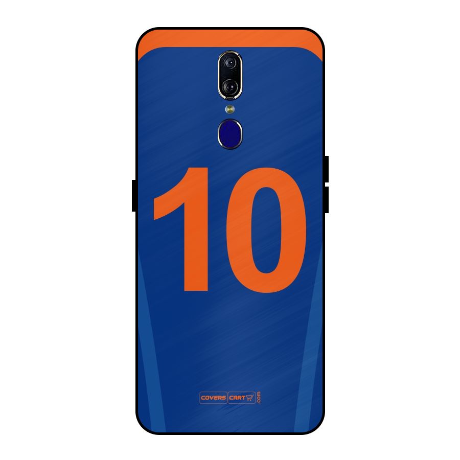 Blue Jersey Metal Back Case for Oppo F11