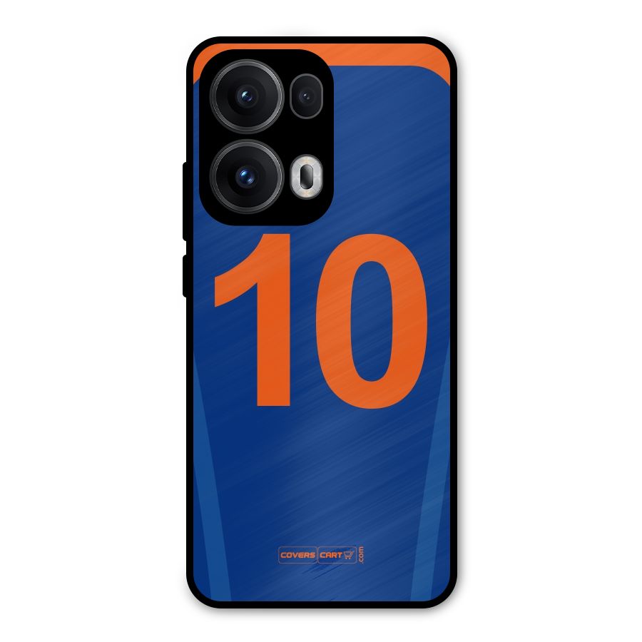 Blue Jersey Metal Back Case for Oppo Reno13 Pro