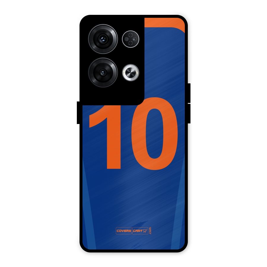 Blue Jersey Metal Back Case for Oppo Reno8 Pro 5G