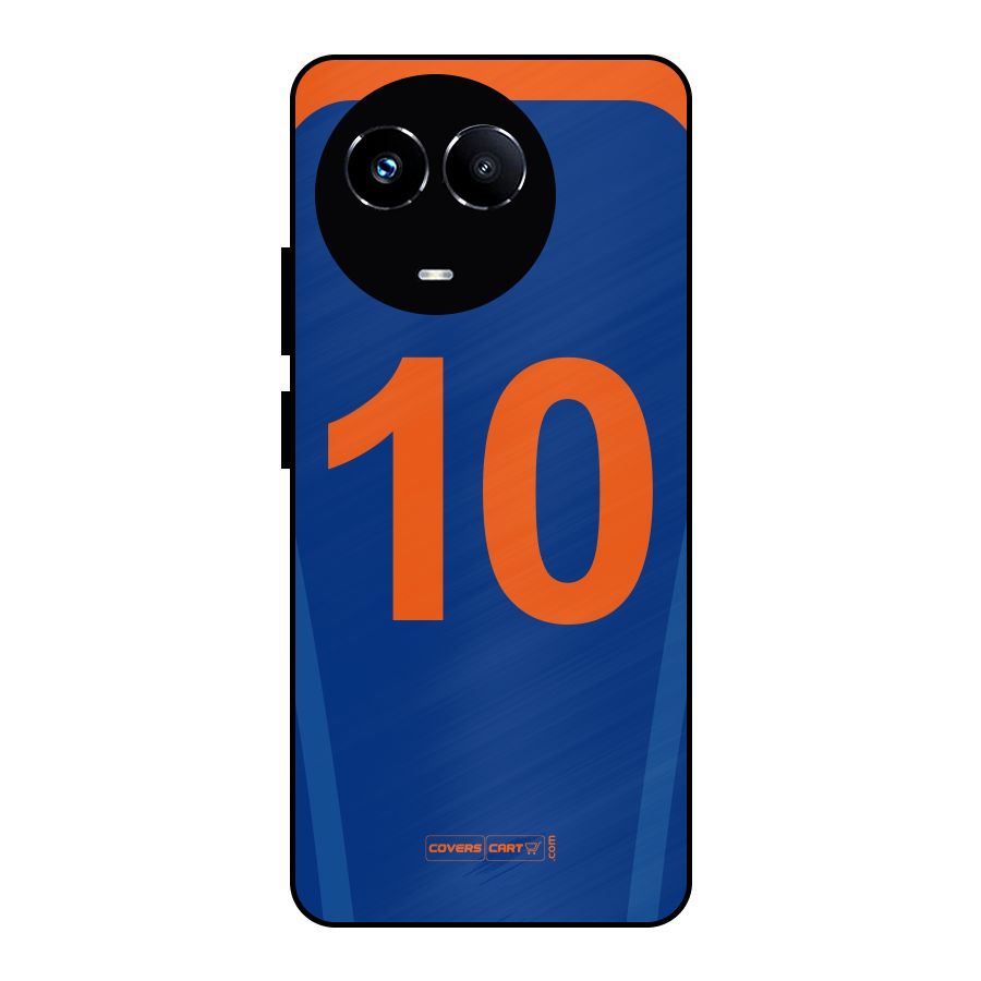 Blue Jersey Metal Back Case for Realme 11 5G