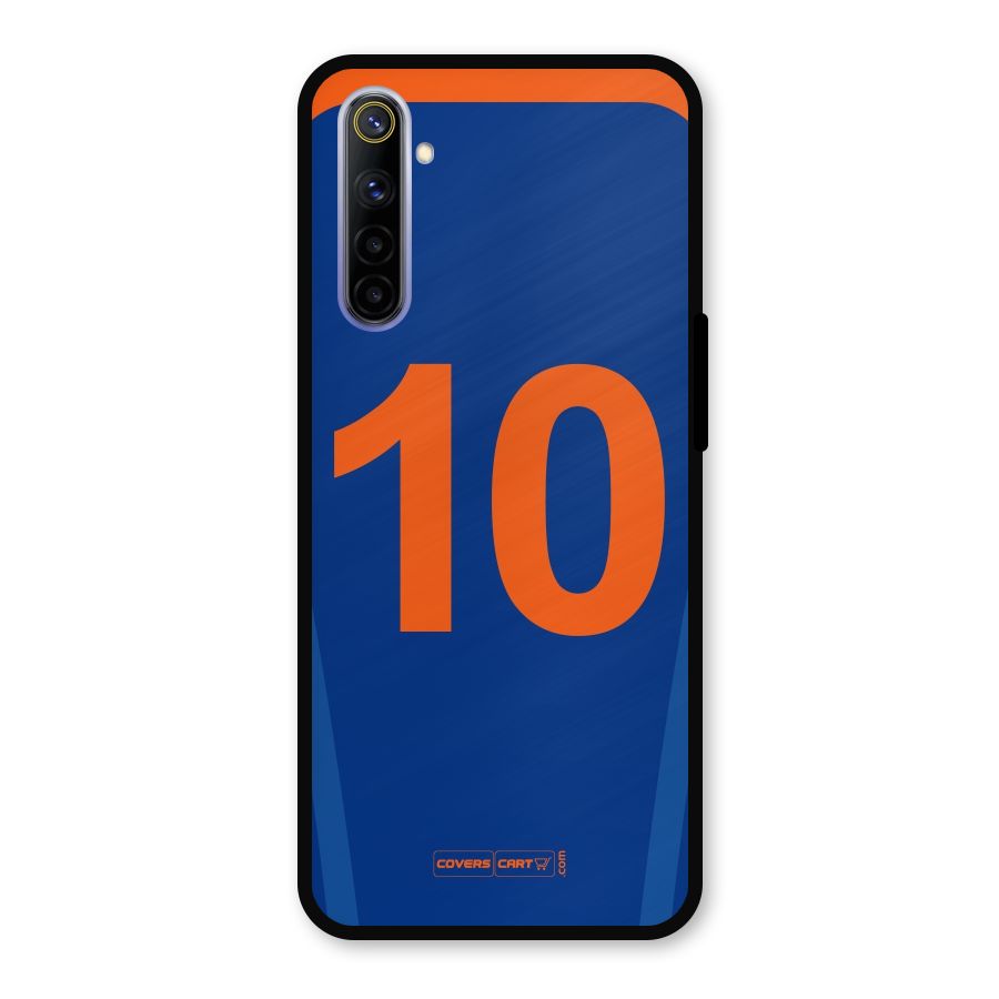 Blue Jersey Metal Back Case for Realme 6