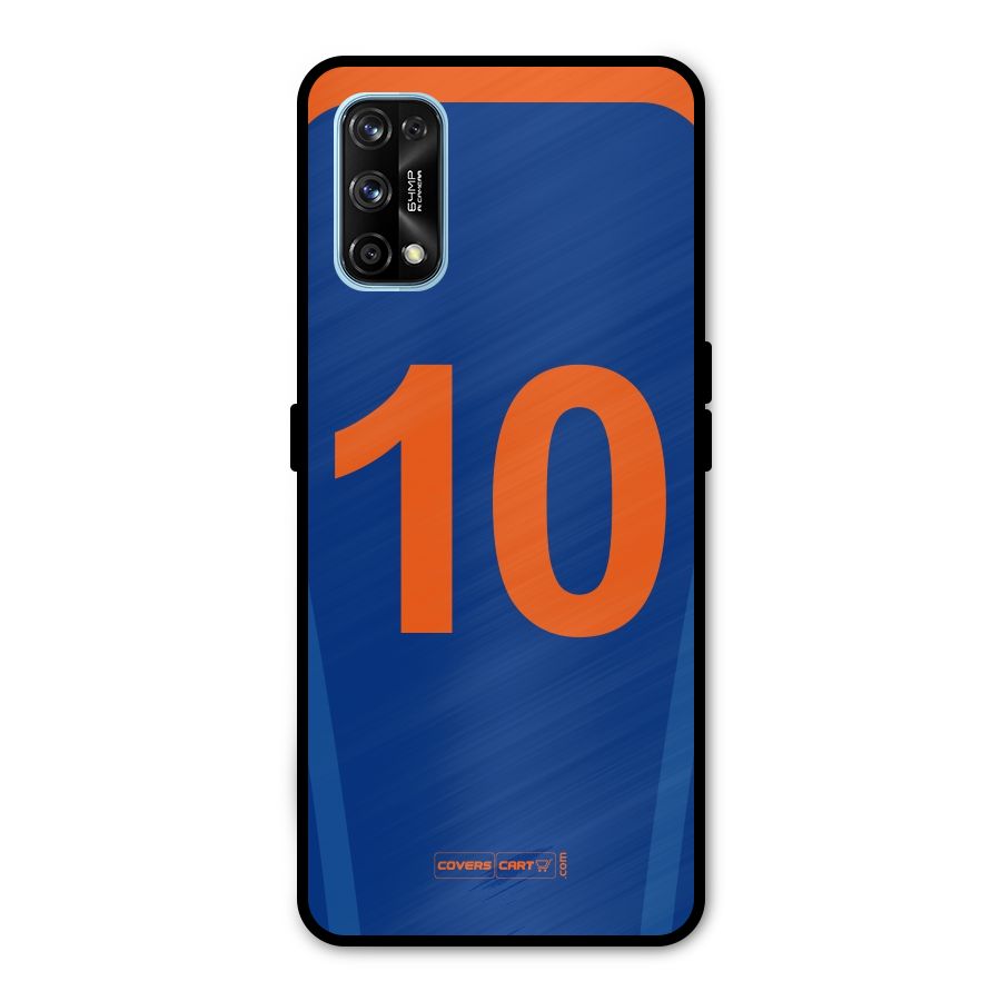 Blue Jersey Metal Back Case for Realme 7 Pro