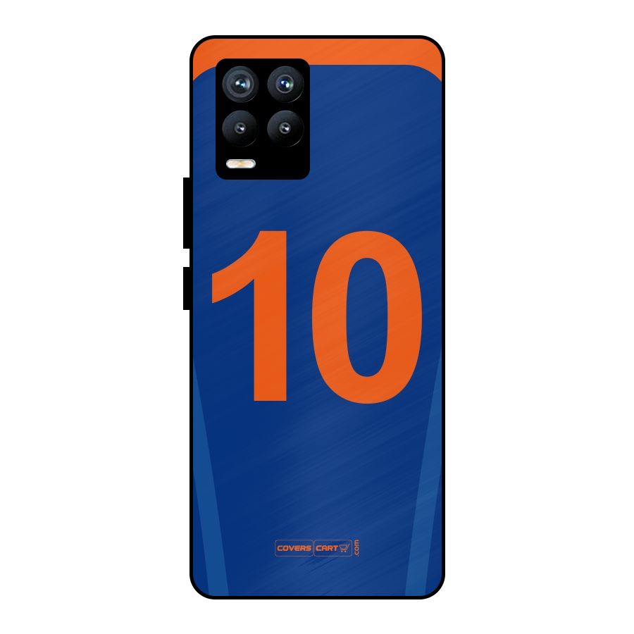 Blue Jersey Metal Back Case for Realme 8 Pro