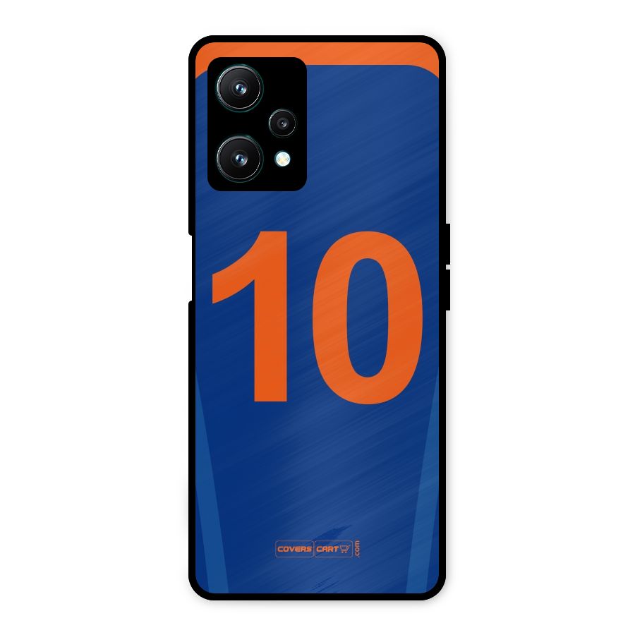 Blue Jersey Metal Back Case for Realme 9 Pro 5G