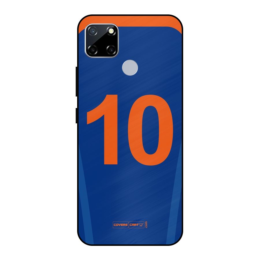 Blue Jersey Metal Back Case for Realme Narzo 20