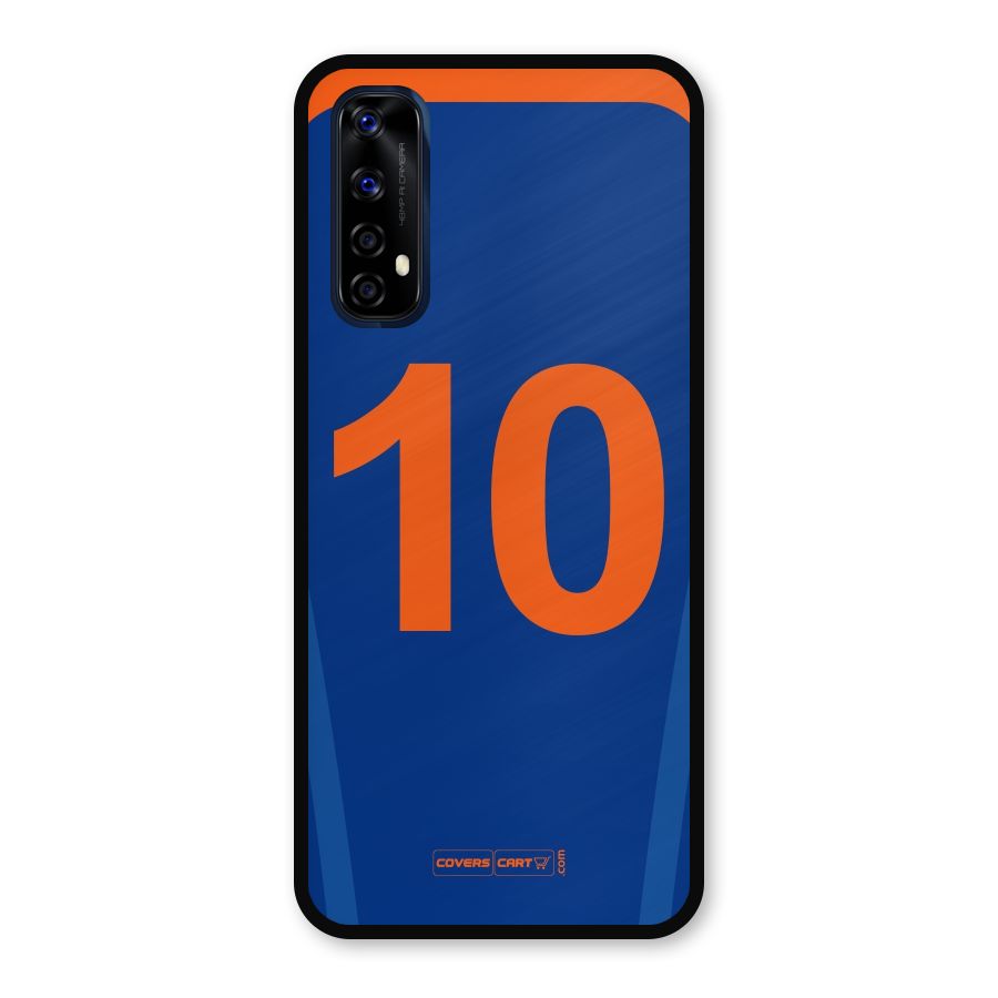 Blue Jersey Metal Back Case for Realme Narzo 20 Pro