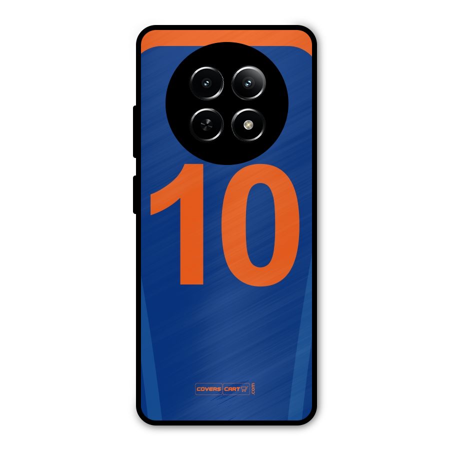 Blue Jersey Metal Back Case for Realme Narzo 70x 5G