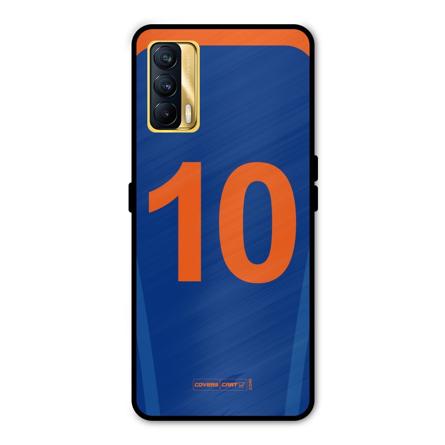 Blue Jersey Metal Back Case for Realme X7