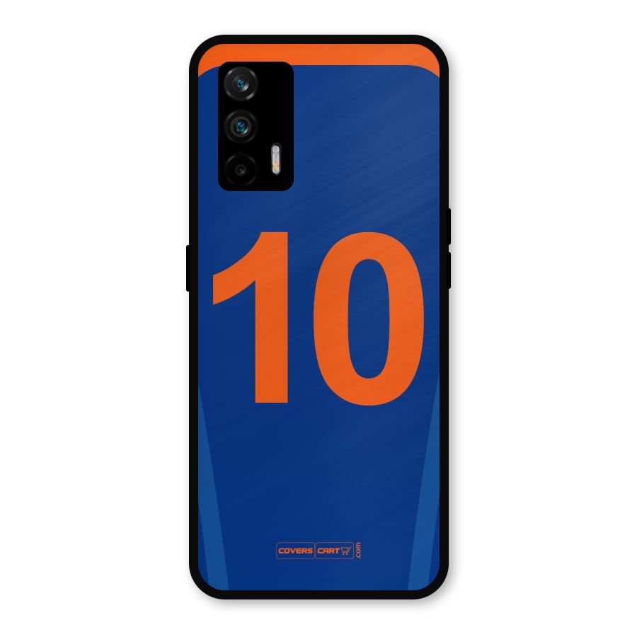 Blue Jersey Metal Back Case for Realme X7 Max